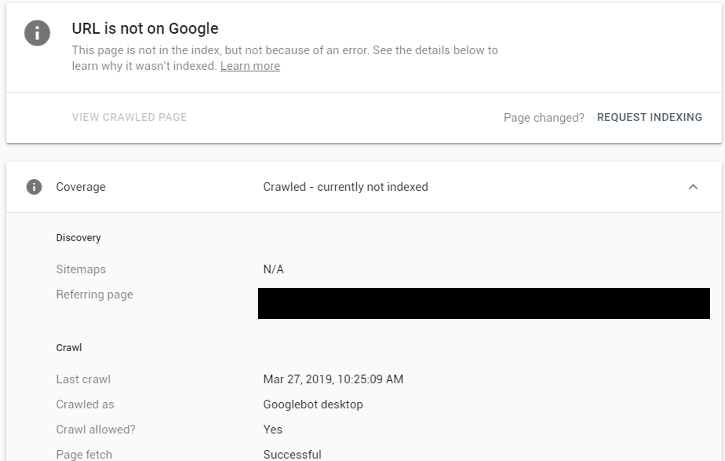Non Indexed Pages